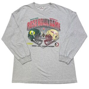 Oregon Ducks vs Seminoles Rose Bowl 2015 Sweatshirt XL Gray